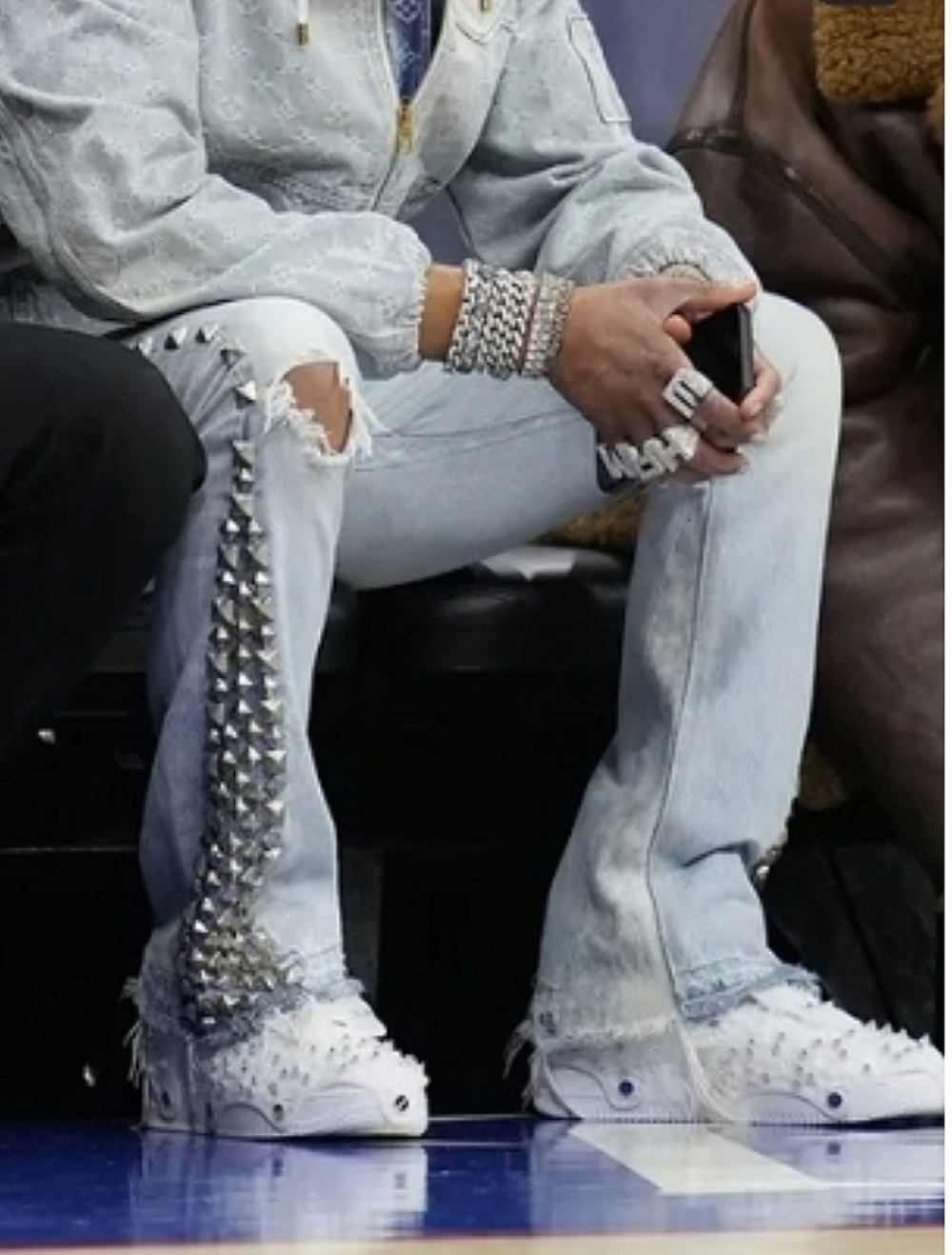 Nike Air Force 1 X Swarovski Retroreflective Crystals Sneaker Streetwear Hip Hop - Picture 15 of 16